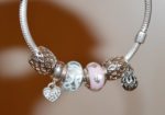 Silver Bracelets with Gold and Rose Gold