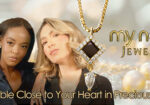 Bible Verse Gift Giving With Cross Pendant Necklace Worn by Model From My Nano Jewelry