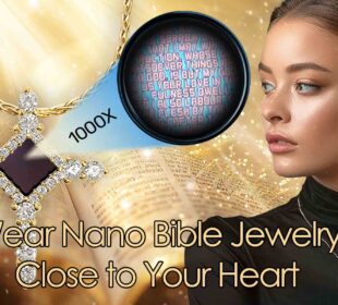 Nano Gold Jewelry Pendant With Smallest Bible Text From My Nano Jewelry